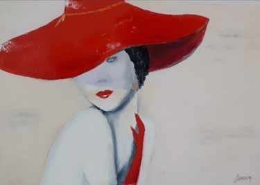 219 Femme au chapeau rouge